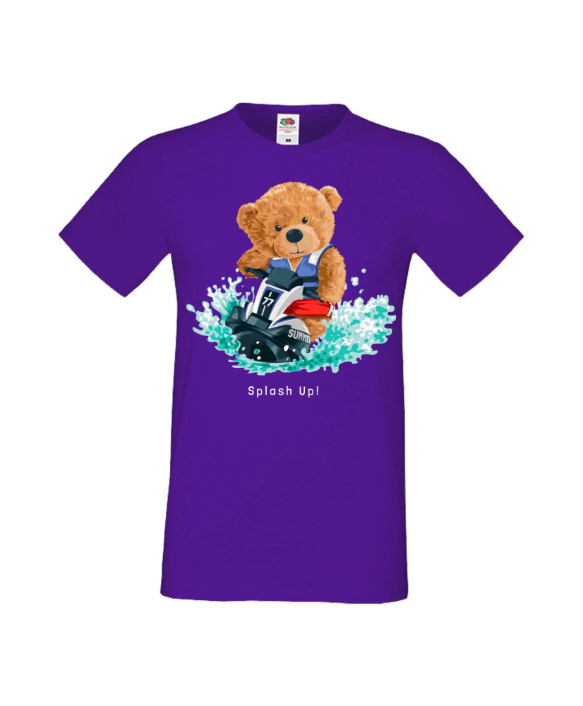 Мъжка Тениска Cute Cuddly Teddy Bear Splash Up