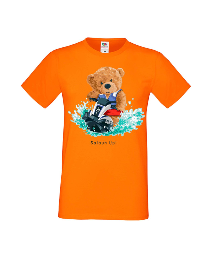 Мъжка Тениска Cute Cuddly Teddy Bear Splash Up