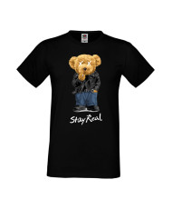 Мъжка Тениска Cute Cuddly Teddy Bear Stay Real