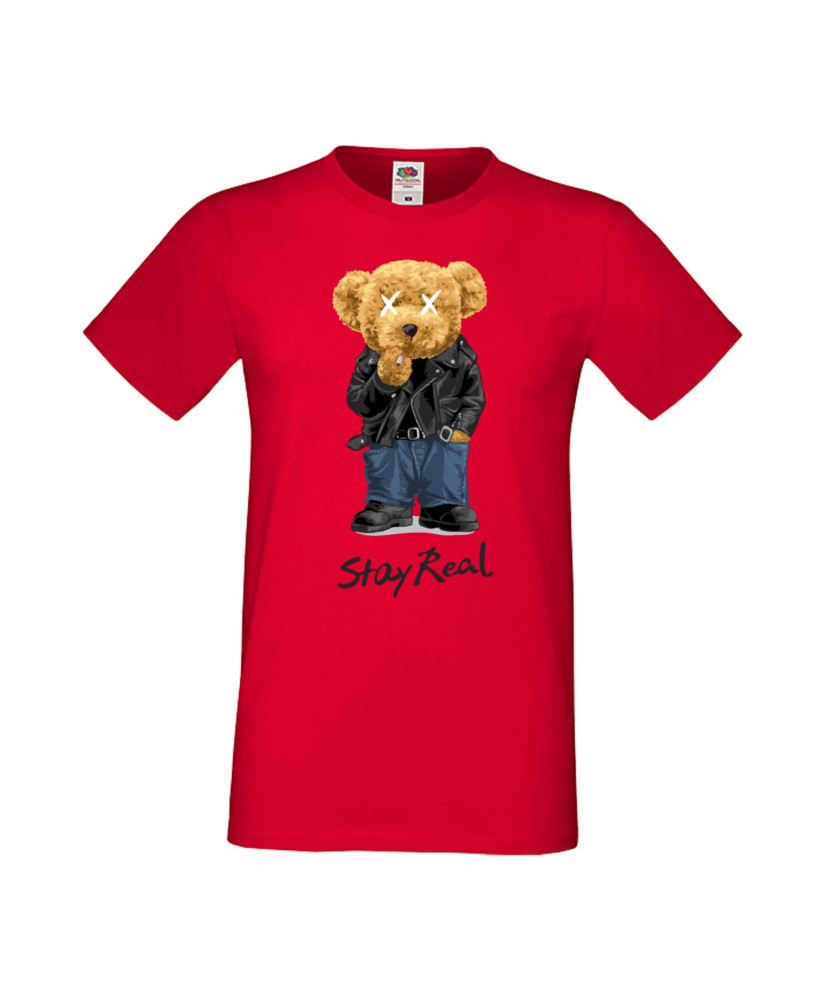 Мъжка Тениска Cute Cuddly Teddy Bear Stay Real