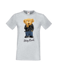 Мъжка Тениска Cute Cuddly Teddy Bear Stay Real