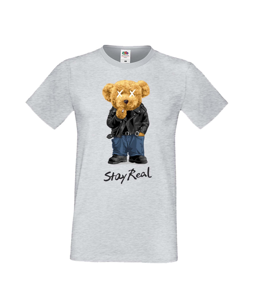 Мъжка Тениска Cute Cuddly Teddy Bear Stay Real
