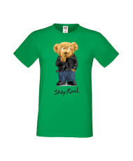 Мъжка Тениска Cute Cuddly Teddy Bear Stay Real