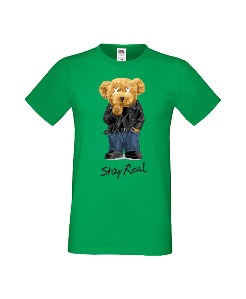 Мъжка Тениска Cute Cuddly Teddy Bear Stay Real