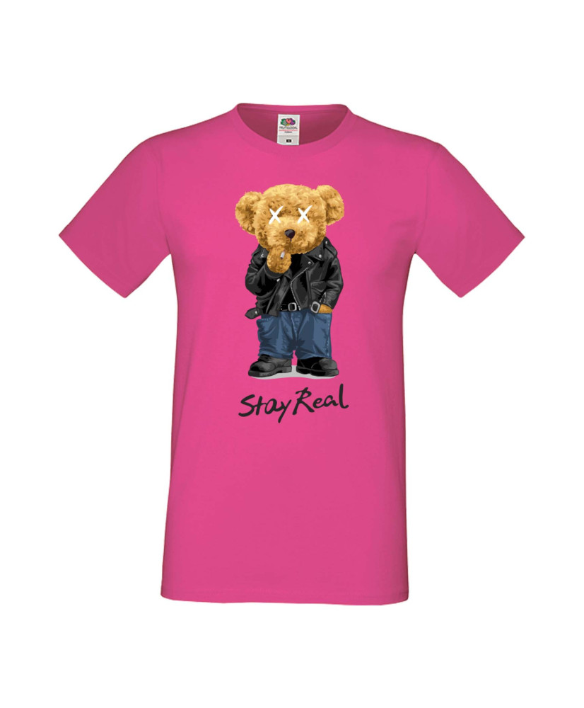 Мъжка Тениска Cute Cuddly Teddy Bear Stay Real
