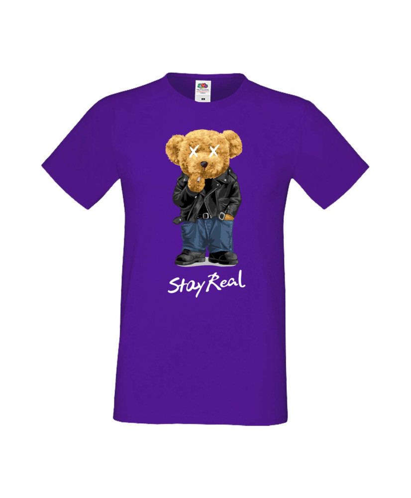 Мъжка Тениска Cute Cuddly Teddy Bear Stay Real