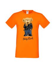 Мъжка Тениска Cute Cuddly Teddy Bear Stay Real