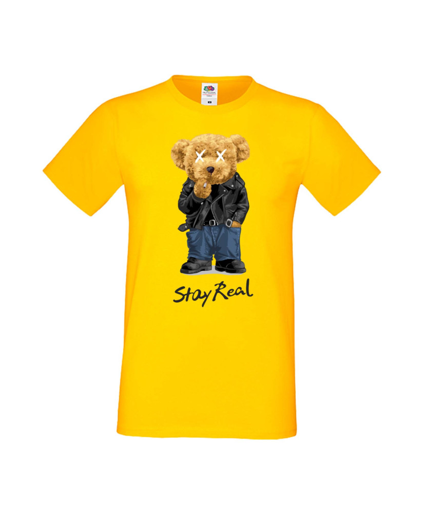 Мъжка Тениска Cute Cuddly Teddy Bear Stay Real