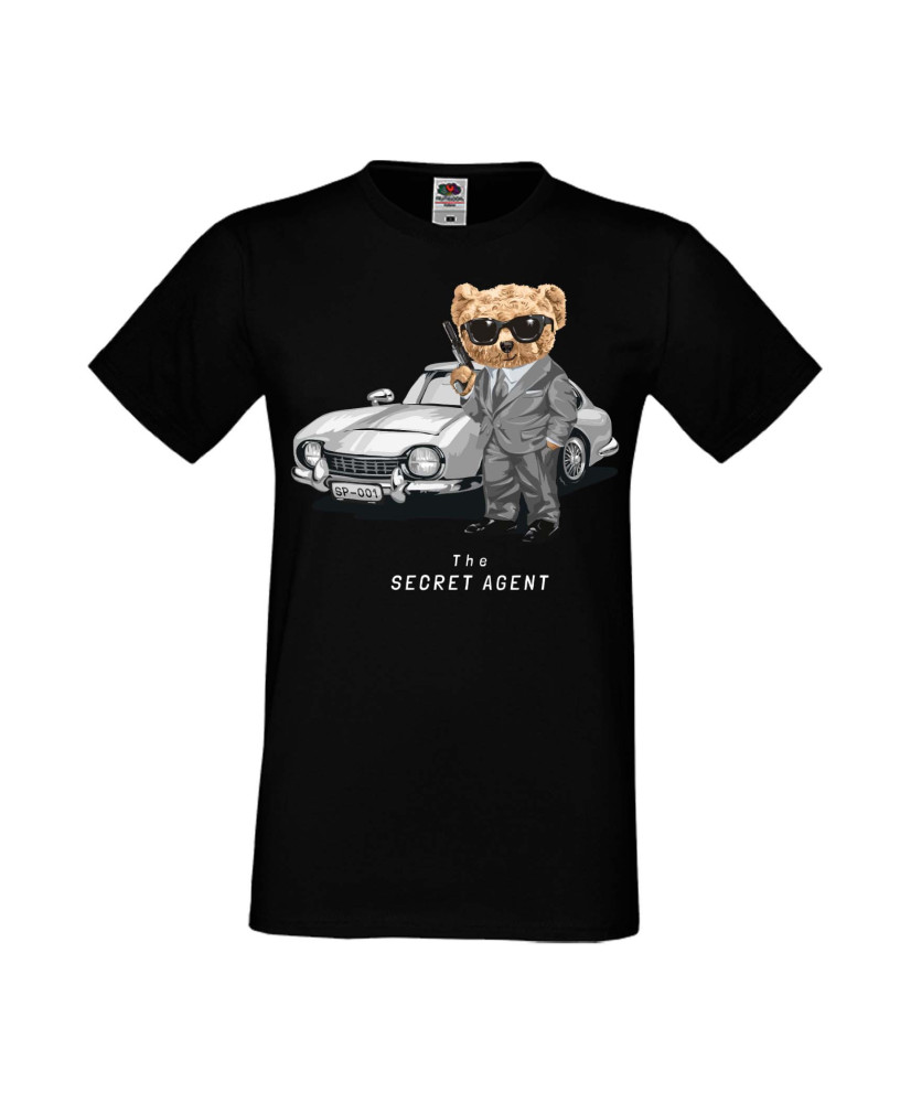 Мъжка Тениска Cute Cuddly Teddy Bear The Secret Agent