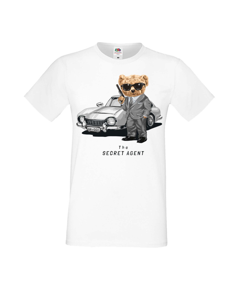 Мъжка Тениска Cute Cuddly Teddy Bear The Secret Agent