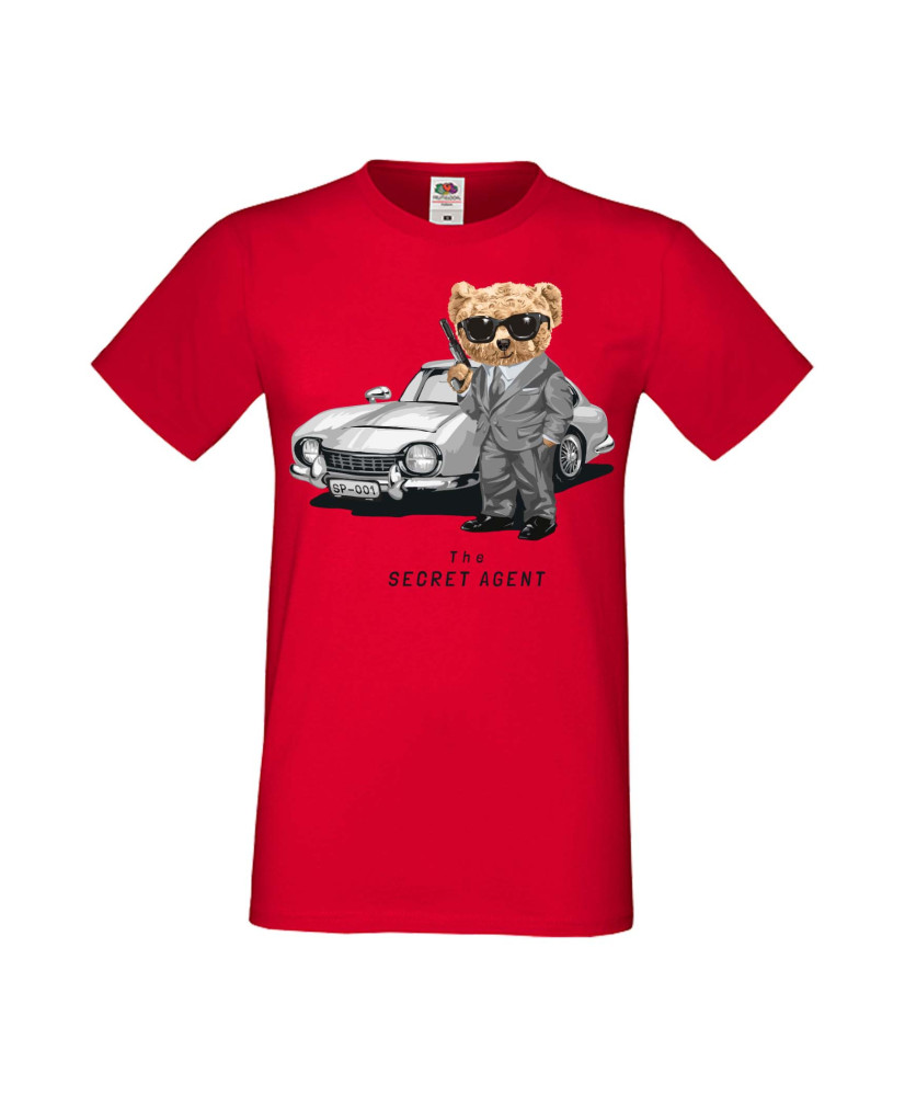 Мъжка Тениска Cute Cuddly Teddy Bear The Secret Agent