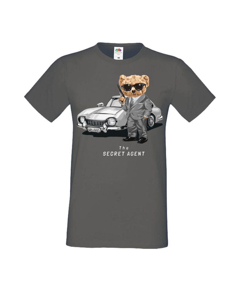 Мъжка Тениска Cute Cuddly Teddy Bear The Secret Agent