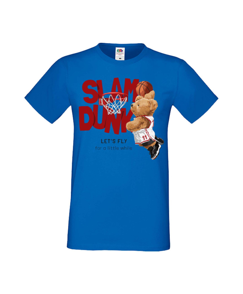 Мъжка Тениска Cute Cuddly Teddy Bear Let'S Fly For A Little While Slam Dunk