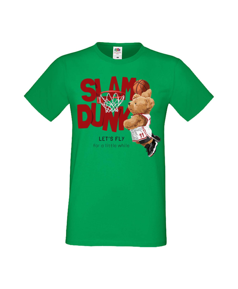 Мъжка Тениска Cute Cuddly Teddy Bear Let'S Fly For A Little While Slam Dunk