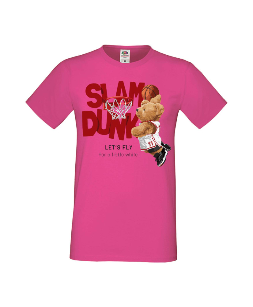 Мъжка Тениска Cute Cuddly Teddy Bear Let'S Fly For A Little While Slam Dunk