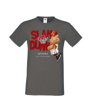 Мъжка Тениска Cute Cuddly Teddy Bear Let'S Fly For A Little While Slam Dunk