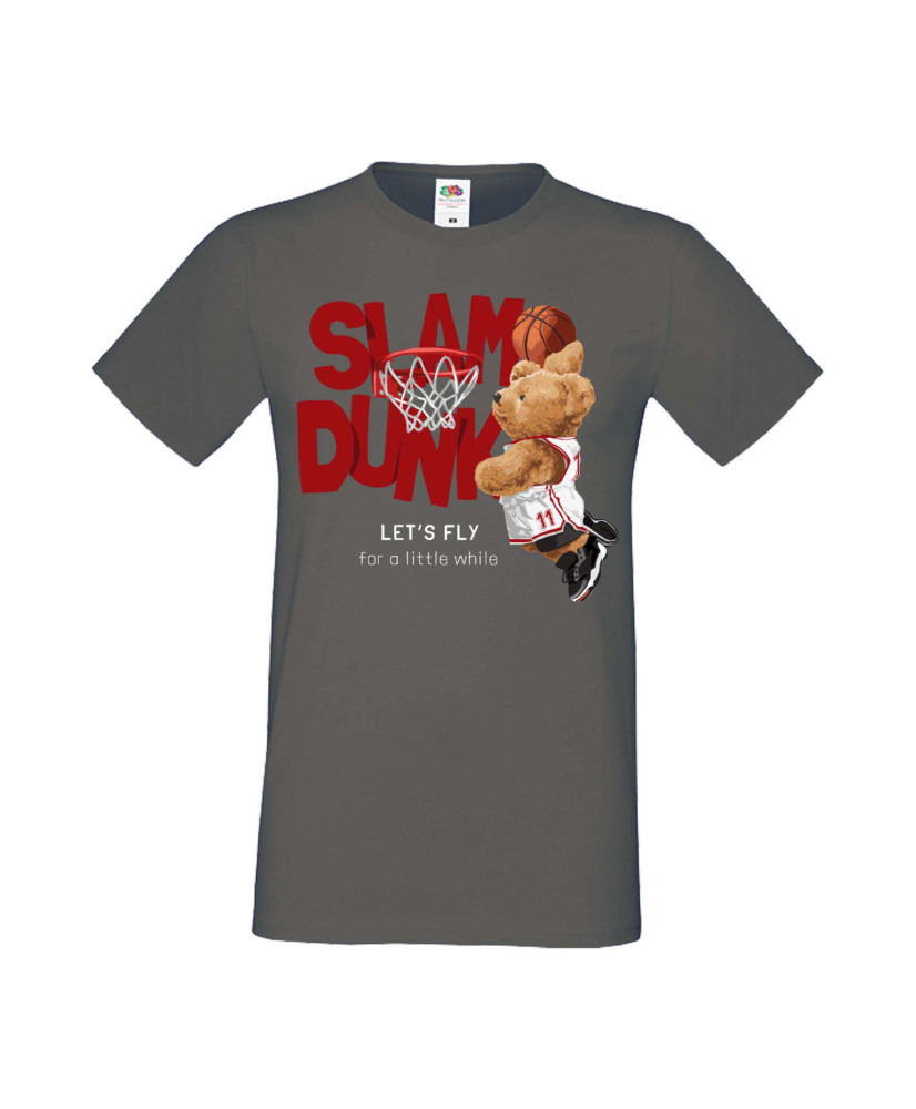 Мъжка Тениска Cute Cuddly Teddy Bear Let'S Fly For A Little While Slam Dunk