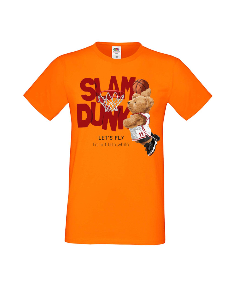Мъжка Тениска Cute Cuddly Teddy Bear Let'S Fly For A Little While Slam Dunk