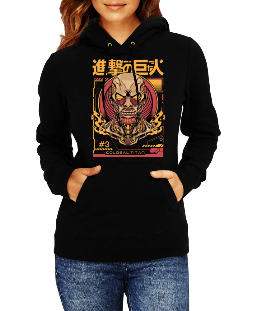 Дамски Суитшърт Japan Manga Anime Comics Attack On Titan Colosal Titan
