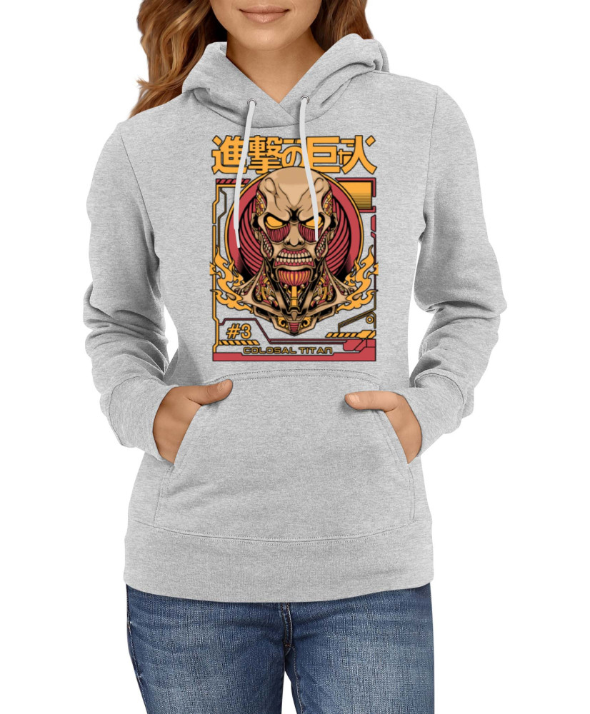 Дамски Суитшърт Japan Manga Anime Comics Attack On Titan Colosal Titan