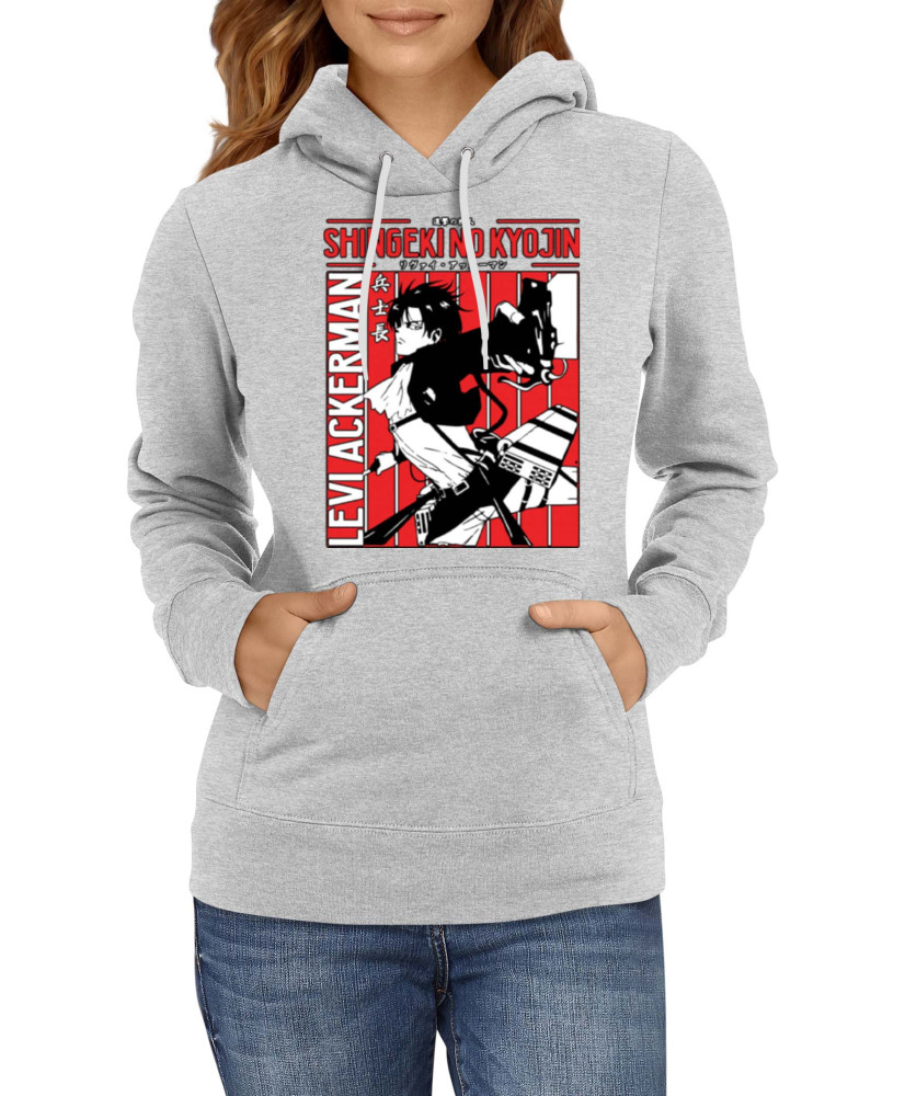 Дамски Суитшърт Japan Manga Anime Comics Attack On Titan Levi Ackerman