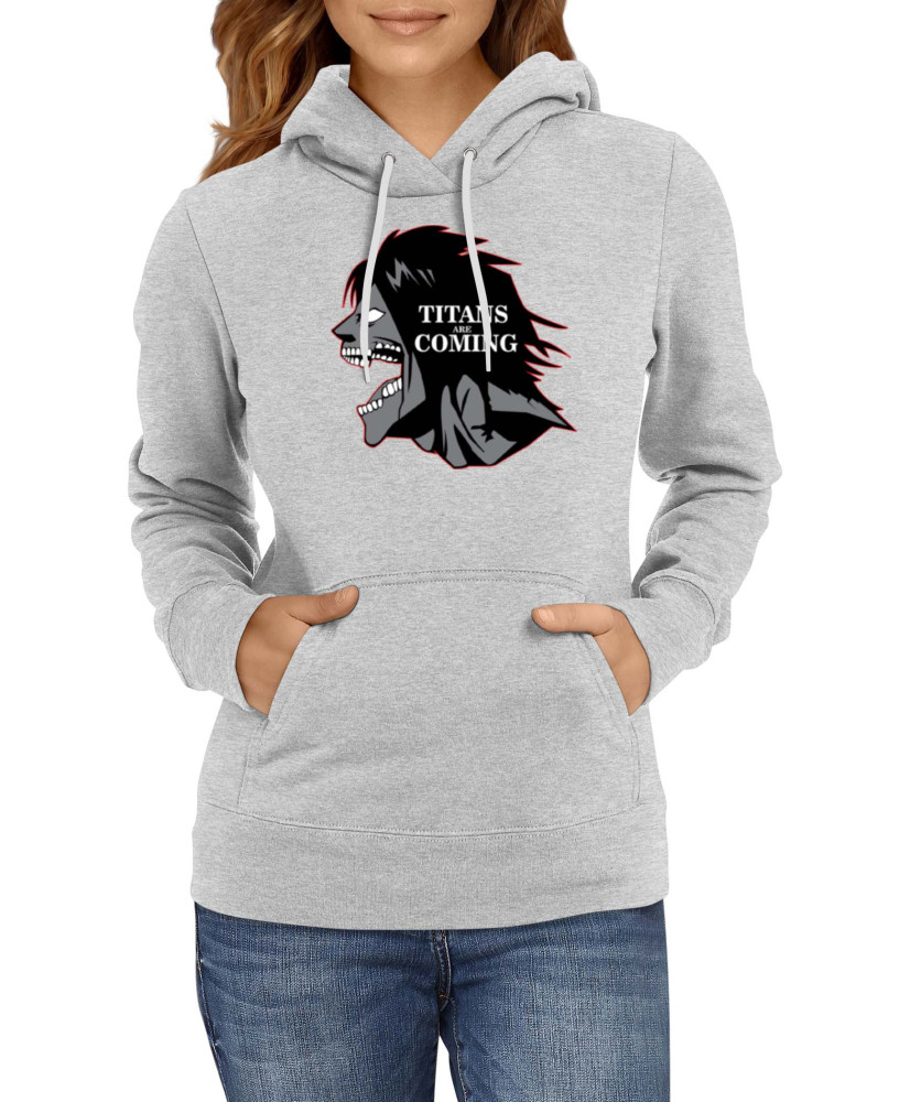 Дамски Суитшърт Japan Manga Anime Comics Attack On Titan Titans Are Comings