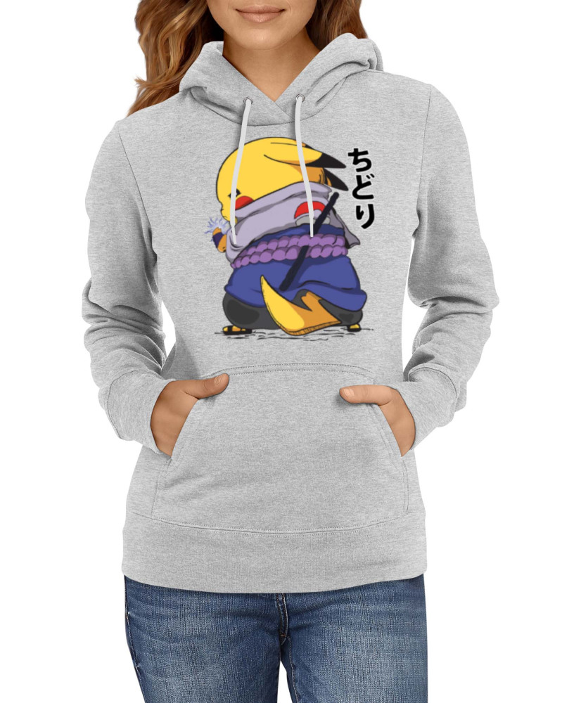 Дамски Суитшърт Japan Manga Anime Comics Naruto Pikachu Sasuke