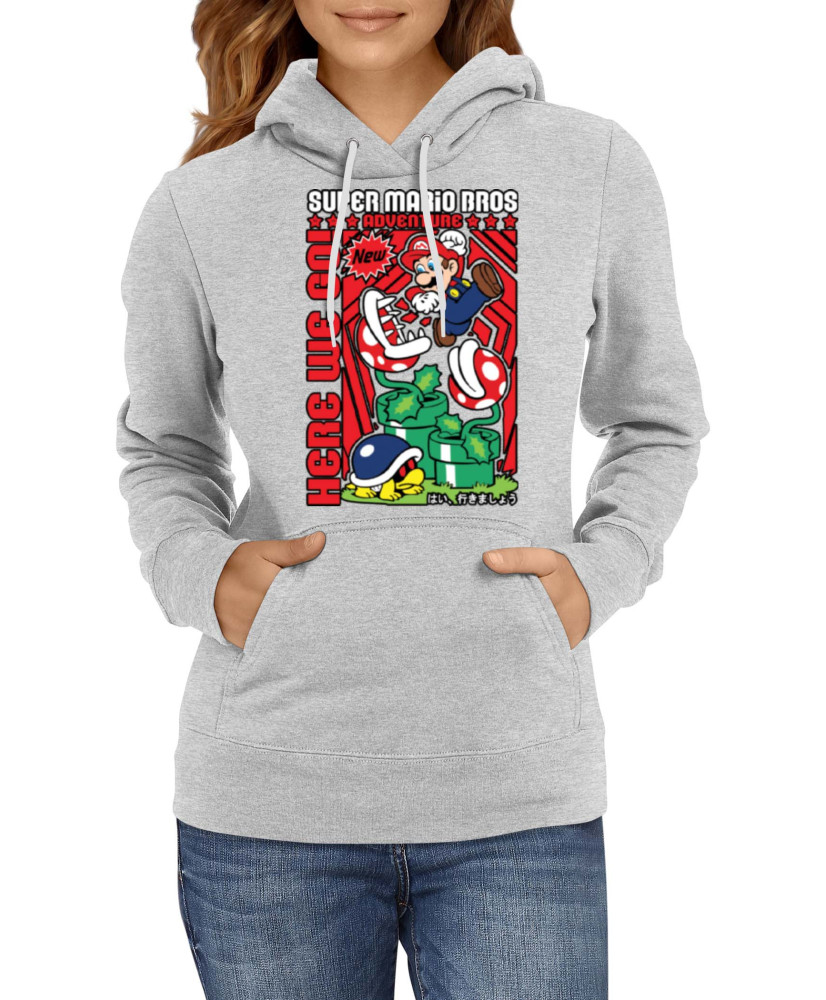 Дамски Суитшърт Japan Manga Anime Comics Super Mario Bros Дамски Суитшърт Japan Manga Anime Comics Super Mario Bros