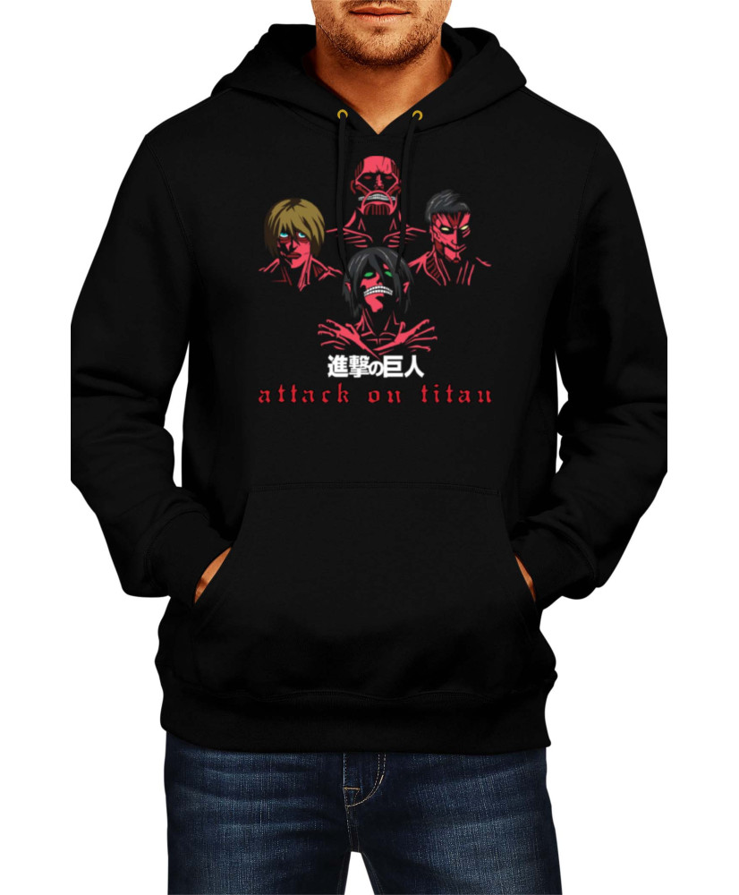 Мъжки Суитшърт Japan Anime Manga Comics Attack On Titan The Titans
