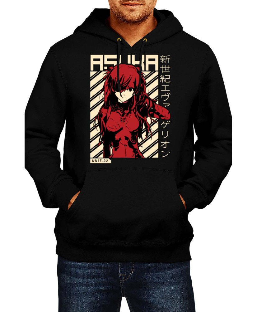 Мъжки Суитшърт Japan Anime Manga Comics Neon Genesis Evangelion Asuka