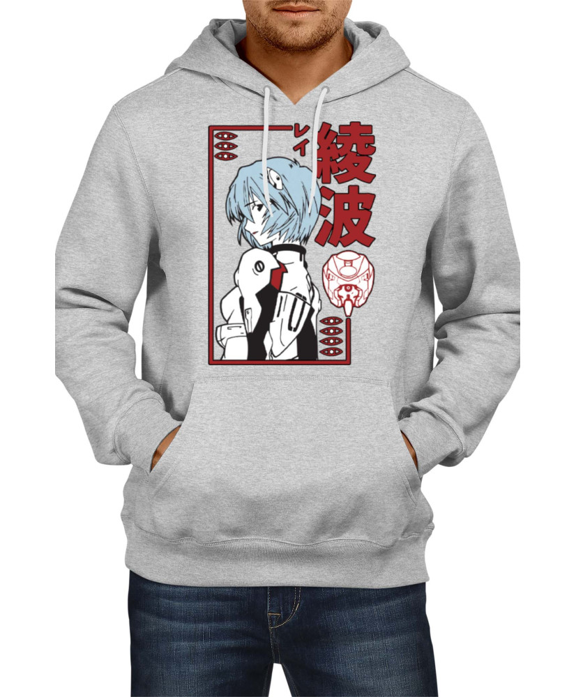 Мъжки Суитшърт Japan Anime Manga Comics Neon Genesis Evangelion Rei Ayanami