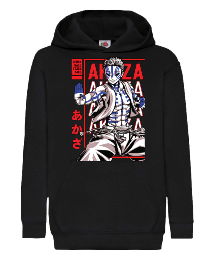 Детски Суитшърт Demon Slayer Akaza Детски Суитшърт Demon Slayer Akaza