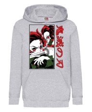 Детски Суитшърт Demon Slayer Tanjiro Nezuko Fighting