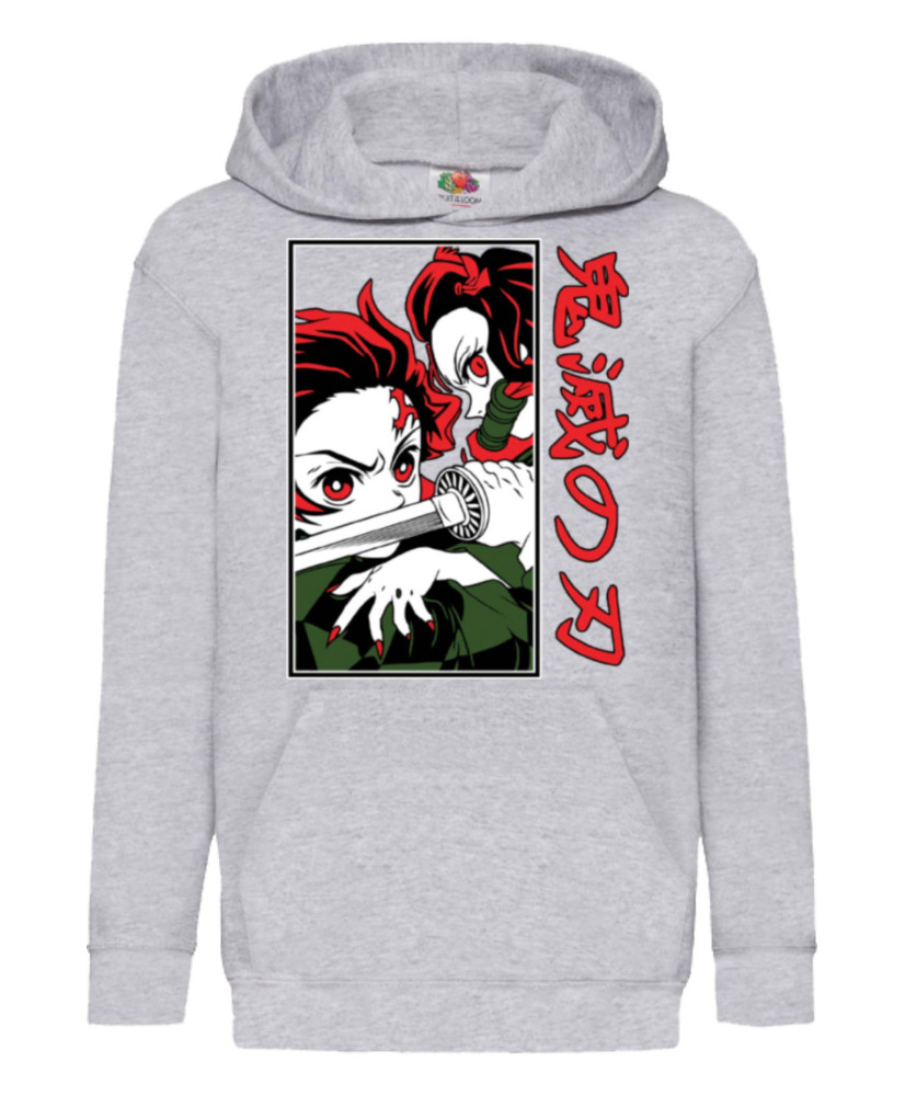 Детски Суитшърт Demon Slayer Tanjiro Nezuko Fighting Детски Суитшърт Demon Slayer Tanjiro Nezuko Fighting