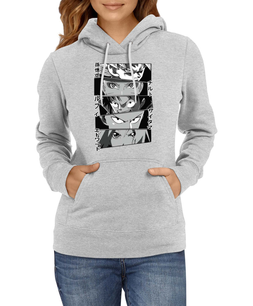 Дамски Суитшърт Japan Animation Manga Anime Comics Anime Heroes Naruto Goku Luffy Sakura