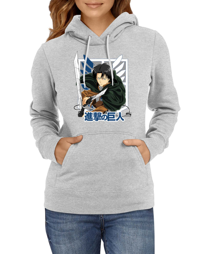 Дамски Суитшърт Japan Animation Manga Anime Comics Attack On Titan Levi Ackerman 050