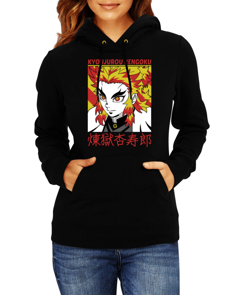 Дамски Суитшърт Japan Animation Manga Anime Comics Demon Slayer Kyojuro Rengoku 002