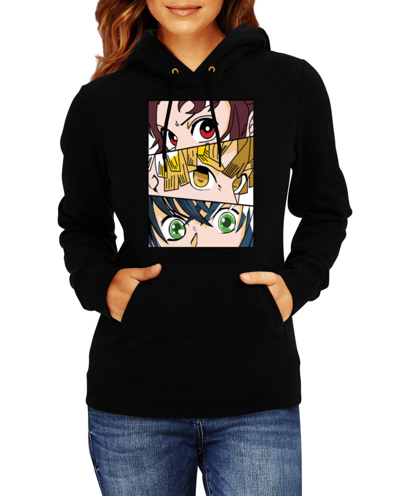 Дамски Суитшърт Japan Animation Manga Anime Comics Demon Slayer Trio