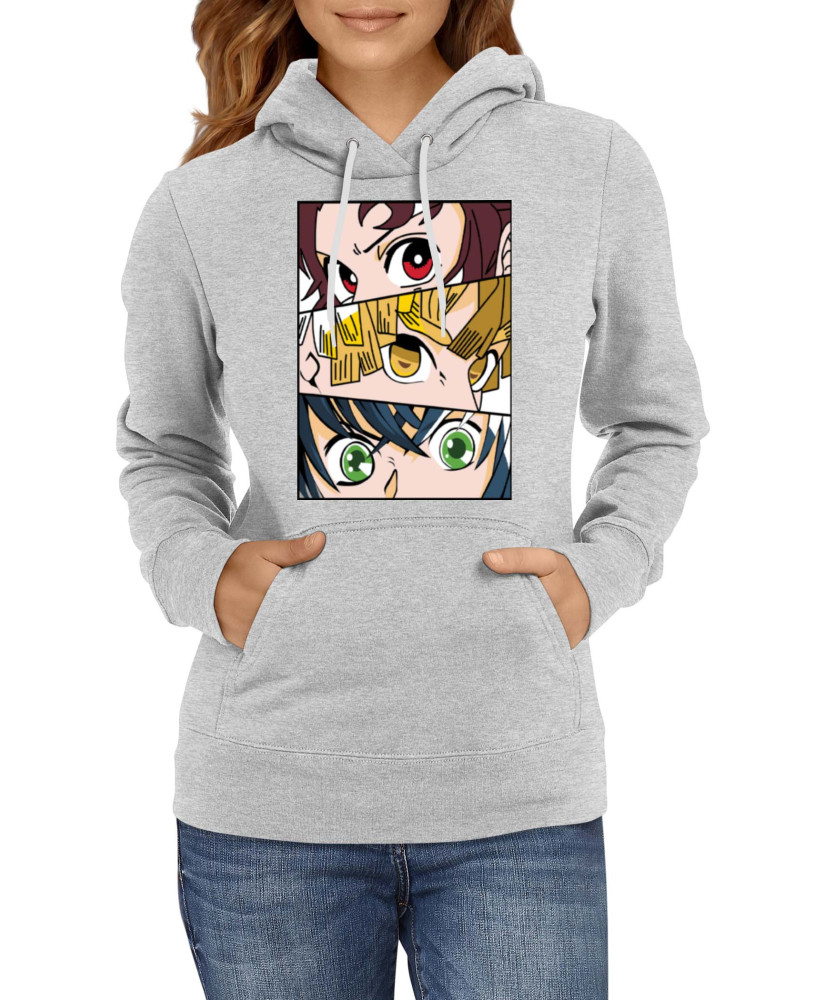Дамски Суитшърт Japan Animation Manga Anime Comics Demon Slayer Trio