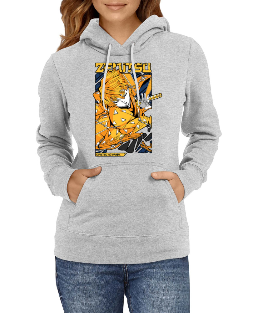 Дамски Суитшърт Japan Animation Manga Anime Comics Demon Slayer Zenitsu Agatsuma