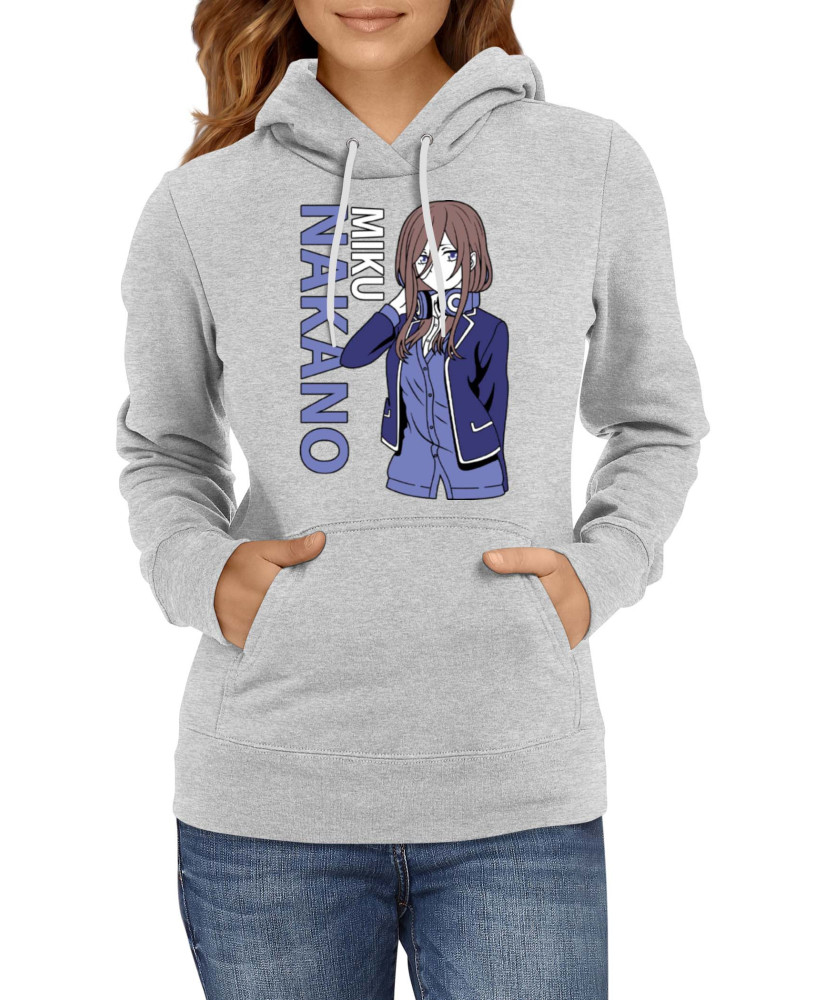 Дамски Суитшърт Japan Animation Manga Anime Comics The Quintessential Quintuplets Miku Nakano Дамски Суитшърт Japan Animation Manga Anime Comics The Quintessential Quintuplets Miku Nakano