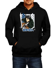 Мъжки Суитшърт Japan Animation Manga Anime Comics Attack On Titan Levi Ackerman 050
