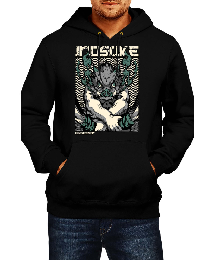 Мъжки Суитшърт Japan Animation Manga Anime Comics Demon Slayer Hashibira Inosuke