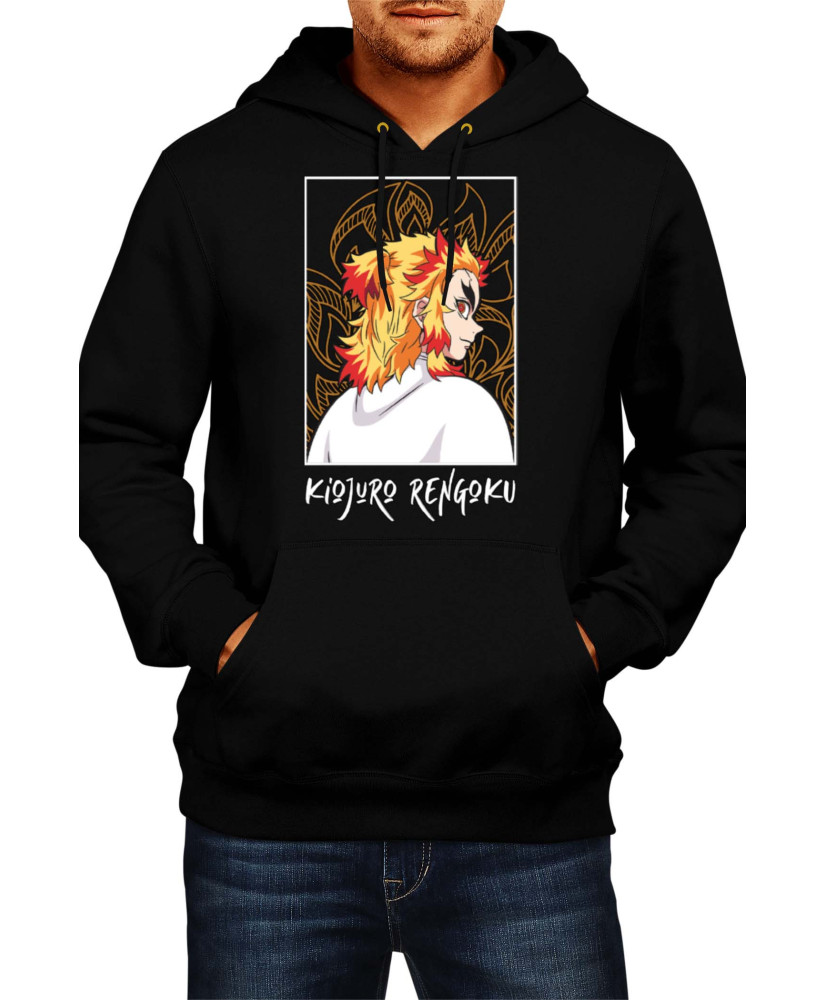 Мъжки Суитшърт Japan Animation Manga Anime Comics Demon Slayer Kyojuro Rengoku 003