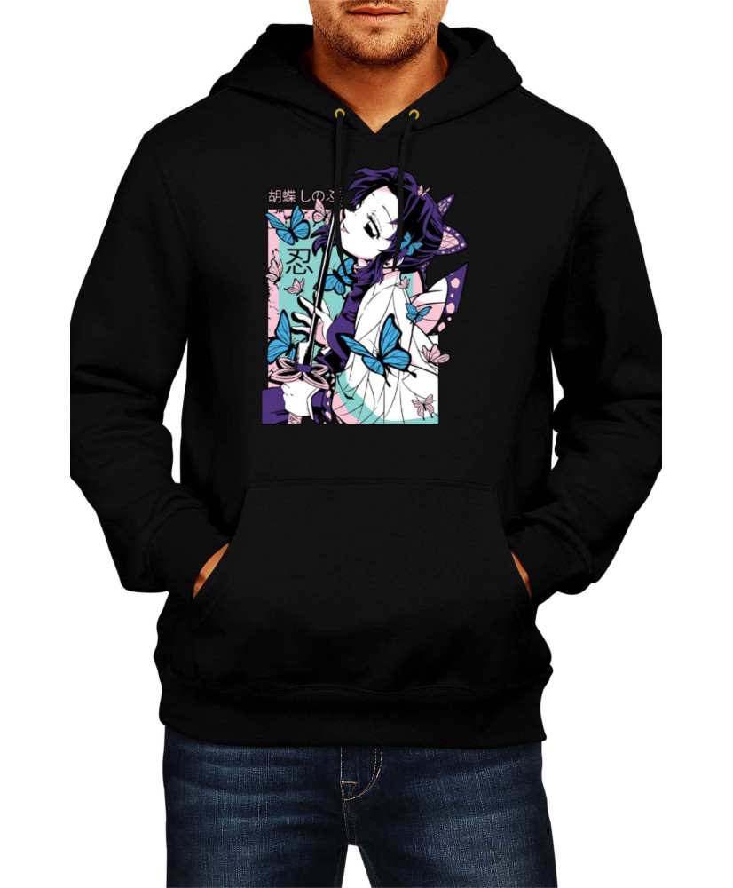Мъжки Суитшърт Japan Animation Manga Anime Comics Demon Slayer Shinobu Kocho