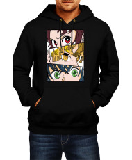 Мъжки Суитшърт Japan Animation Manga Anime Comics Demon Slayer Trio