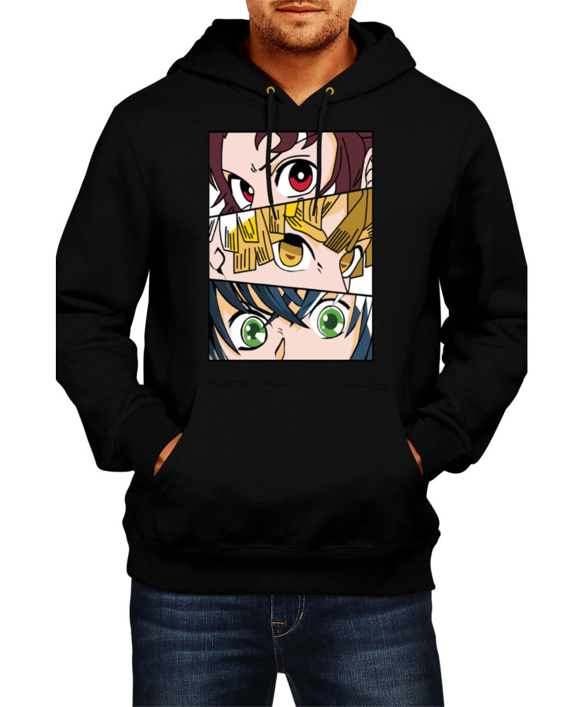 Мъжки Суитшърт Japan Animation Manga Anime Comics Demon Slayer Trio