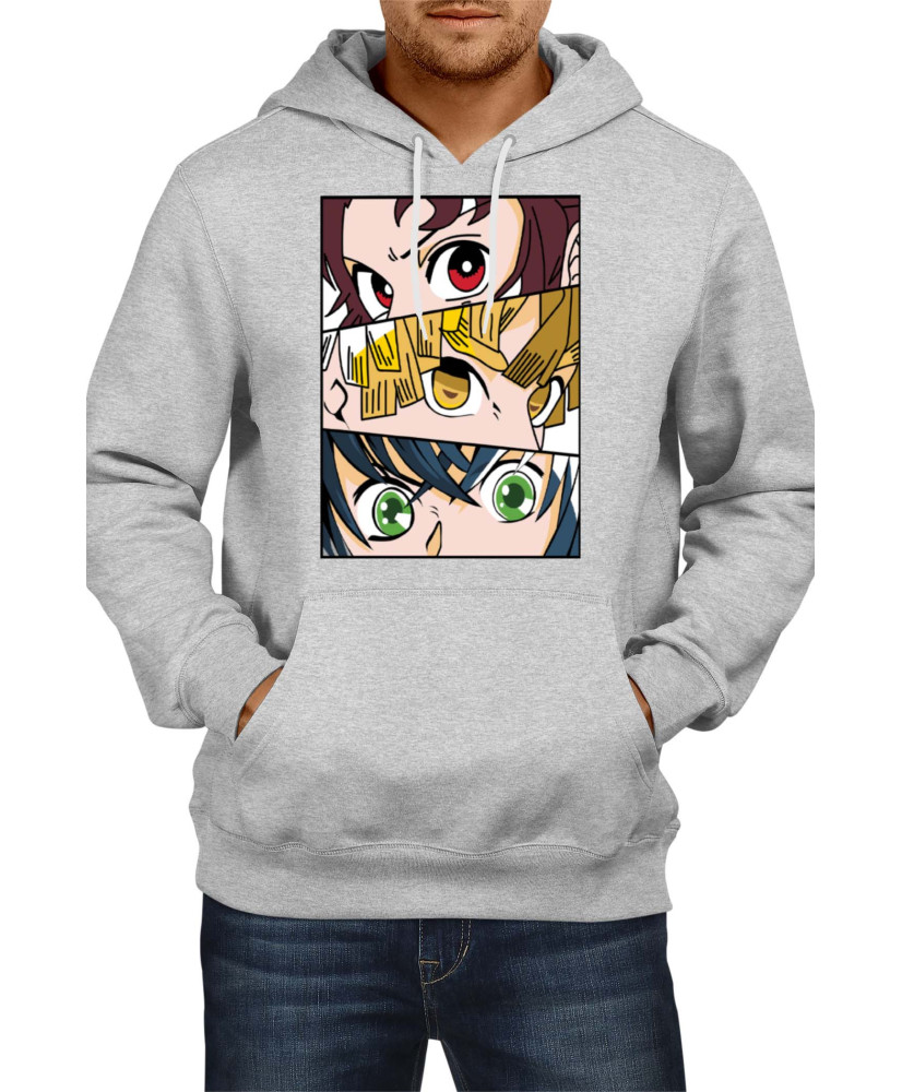 Мъжки Суитшърт Japan Animation Manga Anime Comics Demon Slayer Trio