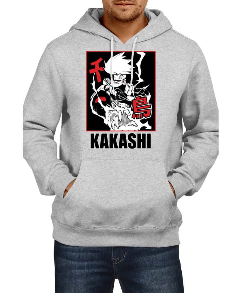 Мъжки Суитшърт Japan Animation Manga Anime Comics Naruto Hatake Kakashi 004 Chidori Мъжки Суитшърт Japan Animation Manga Anime Comics Naruto Hatake Kakashi 004 Chidori