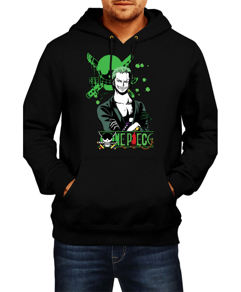 Мъжки Суитшърт Japan Animation Manga Anime Comics One Piece Roronoa Zoro 003